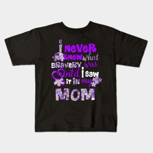 FORGET ME NOT UNTIL I SAW IT IN MY MOM ALZHEIMER AWARENESS Gift Kids T-Shirt